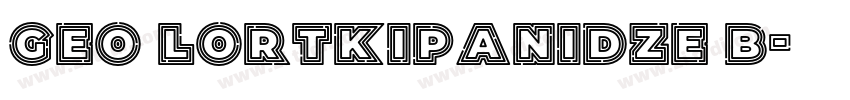 Geo Lortkipanidze B字体转换